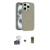 MARSİLYAN™- iPhone 16 Pro Max Kılıf Yankı Form Serisi - Siyah Joko Magic 5D Hayalet Cam + Bilvis Titan Kamera Lens - GS