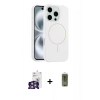 MARSİLYAN™- iPhone 16 Pro Max Kılıf Yankı Form Serisi - Siyah Joko Magic 5D Hayalet Cam + Bilvis Titan Kamera Lens - GS