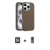 MARSİLYAN™- iPhone 16 Pro Max Kılıf Yankı Form Serisi - Siyah Joko Magic 5D Hayalet Cam + PVD Metal Kamera Lens - SH