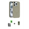 MARSİLYAN™- iPhone 16 Pro Max Kılıf Yankı Form Serisi - Siyah Joko Magic 5D Hayalet Cam + Raze Metal Kamera Lens - SH