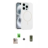 MARSİLYAN™- iPhone 16 Pro Max Kılıf Yankı Form Serisi - Siyah Joko Magic 5D Hayalet Cam + Raze Metal Kamera Lens - NLGY