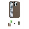MARSİLYAN™- iPhone 16 Pro Max Kılıf Yankı Form Serisi - Siyah Joko Magic 5D Hayalet Cam + Raze Metal Kamera Lens - CLTM
