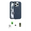 MARSİLYAN™- iPhone 16 Pro Max Kılıf Yankı Form Serisi - Siyah Joko Magic 5D Hayalet Cam + Raze Metal Kamera Lens - BZ