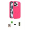 MARSİLYAN™- iPhone 16 Pro Max Kılıf Yankı Form Serisi - Siyah Joko Magic 5D Hayalet Cam + Raze Metal Kamera Lens - NLGY