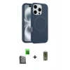 MARSİLYAN™- iPhone 16 Pro Max Kılıf Yankı Form Serisi - Siyah Joko Magic 5D Hayalet Cam + Raze Metal Kamera Lens - SH