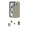 MARSİLYAN™- iPhone 16 Pro Max Kılıf Yankı Form Serisi - Siyah Joko Magic 5D Hayalet Cam + Raze Metal Kamera Lens - NLGY