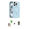 MARSİLYAN™- iPhone 16 Pro Max Kılıf Yankı Form Serisi - Siyah Joko Magic 5D Hayalet Cam + Raze Metal Kamera Lens - NLGY