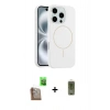 MARSİLYAN™- iPhone 16 Pro Max Kılıf Yankı Form Serisi - Siyah Joko Magic 5D Hayalet Cam + Raze Metal Kamera Lens - CLTM