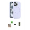 MARSİLYAN™- iPhone 16 Pro Max Kılıf Yankı Form Serisi - Siyah Joko Magic 5D Hayalet Cam + Raze Metal Kamera Lens - CLTM
