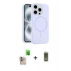 MARSİLYAN™- iPhone 16 Pro Max Kılıf Yankı Form Serisi - Siyah Joko Magic 5D Hayalet Cam + Raze Metal Kamera Lens - NLGY