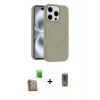 MARSİLYAN™- iPhone 16 Pro Max Kılıf Yankı Form Serisi - Siyah Joko Magic 5D Hayalet Cam + Raze Metal Kamera Lens - CLTM