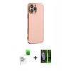 MARSİLYAN™- iPhone 16 Pro Max Kılıf Yankı Serisi - Şeffaf 360 Full Body Arka Koruyucu + Raze Metal Kamera Lens - BZ