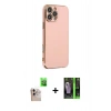 MARSİLYAN™- iPhone 16 Pro Max Kılıf Yankı Serisi - Şeffaf 360 Full Body Arka Koruyucu + Raze Metal Kamera Lens - NLGY