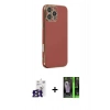 MARSİLYAN™- iPhone 16 Pro Max Kılıf Yankı Serisi - Şeffaf 360 Full Body Arka Koruyucu + Bilvis Titan Kamera Lens - TMGI