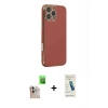 MARSİLYAN™- iPhone 16 Pro Max Kılıf Yankı Serisi - Şeffaf Pasifik Cam Ekran Koruyucu + Raze Metal Kamera Lens - NLGY