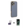 MARSİLYAN™- iPhone 16 Pro Max Kılıf Yankı Serisi - Siyah 360 Mat Full Body Arka Koruyucu + Bilvis Titan Kamera Lens - TMGI