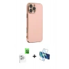 MARSİLYAN™- iPhone 16 Pro Max Kılıf Yankı Serisi - Siyah 3D Antistatik Seramik Nano Ekran Koruyucu + Raze Metal Kamera Lens - BZ