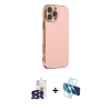 MARSİLYAN™- iPhone 16 Pro Max Kılıf Yankı Serisi - Siyah 3D Antistatik Seramik Nano Ekran Koruyucu + Bilvis Titan Kamera Lens - SH