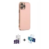 MARSİLYAN™- iPhone 16 Pro Max Kılıf Yankı Serisi - Siyah 3D Antistatik Seramik Nano Ekran Koruyucu + Gümüş Bilvis Titan Kamera Lens