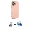 MARSİLYAN™- iPhone 16 Pro Max Kılıf Yankı Serisi - Siyah 3D Antistatik Seramik Nano Ekran Koruyucu + Bilvis Titan Kamera Lens - TMGI
