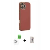 MARSİLYAN™- iPhone 16 Pro Max Kılıf Yankı Serisi - Siyah Bilvis 3D Cam Ekran Koruyucu + Raze Metal Kamera Lens - BZ