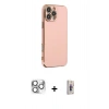 MARSİLYAN™- iPhone 16 Pro Max Kılıf Yankı Serisi - Siyah Bilvis 3D Cam Ekran Koruyucu + Pers Alüminyum Kamera Lens - GS
