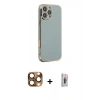 MARSİLYAN™- iPhone 16 Pro Max Kılıf Yankı Serisi - Siyah Bilvis 3D Cam Ekran Koruyucu + Pers Alüminyum Kamera Lens - CLTM
