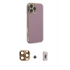 MARSİLYAN™- iPhone 16 Pro Max Kılıf Yankı Serisi - Siyah Bilvis 3D Cam Ekran Koruyucu + Pers Alüminyum Kamera Lens - CLTM