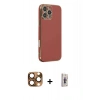 MARSİLYAN™- iPhone 16 Pro Max Kılıf Yankı Serisi - Siyah Bilvis 3D Cam Ekran Koruyucu + Pers Alüminyum Kamera Lens - CLTM