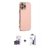 MARSİLYAN™- iPhone 16 Pro Max Kılıf Yankı Serisi - Siyah Bilvis 3X AR Hayalet Cam Ekran Koruyucu + Bilvis Titan Kamera Lens - SH