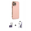 MARSİLYAN™- iPhone 16 Pro Max Kılıf Yankı Serisi - Siyah Bilvis 3X AR Hayalet Cam Ekran Koruyucu + Bilvis Titan Kamera Lens - TMGI