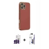 MARSİLYAN™- iPhone 16 Pro Max Kılıf Yankı Serisi - Siyah Bilvis 3X AR Hayalet Cam Ekran Koruyucu + Bilvis Titan Kamera Lens - SH