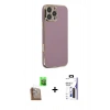 MARSİLYAN™- iPhone 16 Pro Max Kılıf Yankı Serisi - Siyah Bilvis 3X AR Hayalet Cam Ekran Koruyucu + Raze Metal Kamera Lens - CLTM