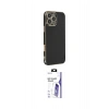MARSİLYAN™- iPhone 16 Pro Max Kılıf Yankı Serisi - Siyah Bilvis 3X AR HD Cam Ekran Koruyucu