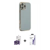 MARSİLYAN™- iPhone 16 Pro Max Kılıf Yankı Serisi - Siyah Bilvis 3X AR HD Cam Ekran Koruyucu + Bilvis Titan Kamera Lens - SH