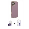 MARSİLYAN™- iPhone 16 Pro Max Kılıf Yankı Serisi - Siyah Bilvis 3X AR HD Cam Ekran Koruyucu + Bilvis Titan Kamera Lens - GS