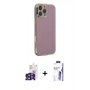 MARSİLYAN™- iPhone 16 Pro Max Kılıf Yankı Serisi - Siyah Bilvis 3X AR HD Cam Ekran Koruyucu + Bilvis Titan Kamera Lens - SH