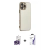 MARSİLYAN™- iPhone 16 Pro Max Kılıf Yankı Serisi - Siyah Bilvis 3X AR HD Cam Ekran Koruyucu + Bilvis Titan Kamera Lens - SH