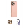 MARSİLYAN™- iPhone 16 Pro Max Kılıf Yankı Serisi - Siyah Bilvis 3X AR HD Cam Ekran Koruyucu + Pers Alüminyum Kamera Lens - CLTM