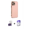 MARSİLYAN™- iPhone 16 Pro Max Kılıf Yankı Serisi - Siyah Bilvis 5in1 3D Magic Cam Ekran Koruyucu + Bilvis Titan Kamera Lens - SH