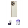 MARSİLYAN™- iPhone 16 Pro Max Kılıf Yankı Serisi - Siyah Bilvis 5in1 3D Magic Cam Ekran Koruyucu + Bilvis Titan Kamera Lens - TMGI