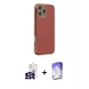 MARSİLYAN™- iPhone 16 Pro Max Kılıf Yankı Serisi - Siyah Bilvis 5in1 3D Magic Cam Ekran Koruyucu + Gümüş Bilvis Titan Kamera Lens