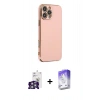 MARSİLYAN™- iPhone 16 Pro Max Kılıf Yankı Serisi - Siyah Bilvis 5in1 3D Magic Cam Ekran Koruyucu + Gümüş Bilvis Titan Kamera Lens