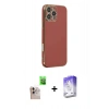 MARSİLYAN™- iPhone 16 Pro Max Kılıf Yankı Serisi - Siyah Bilvis 5in1 3D Magic Cam Ekran Koruyucu + Raze Metal Kamera Lens - NLGY