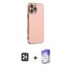 MARSİLYAN™- iPhone 16 Pro Max Kılıf Yankı Serisi - Siyah Bilvis 5in1 3D Magic Cam Ekran Koruyucu + PVD Metal Kamera Lens - SH
