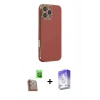 MARSİLYAN™- iPhone 16 Pro Max Kılıf Yankı Serisi - Siyah Bilvis 5in1 3D Magic Cam Ekran Koruyucu + Raze Metal Kamera Lens - CLTM