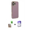 MARSİLYAN™- iPhone 16 Pro Max Kılıf Yankı Serisi - Siyah Bilvis 5in1 3D Magic Cam Ekran Koruyucu + Raze Metal Kamera Lens - CLTM