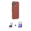 MARSİLYAN™- iPhone 16 Pro Max Kılıf Yankı Serisi - Siyah Bilvis 5in1 5D Magic Hayalet Cam Ekran Koruyucu + Bilvis Titan Kamera Lens - TMGI