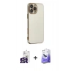 MARSİLYAN™- iPhone 16 Pro Max Kılıf Yankı Serisi - Siyah Bilvis 5in1 5D Magic Hayalet Cam Ekran Koruyucu + Bilvis Titan Kamera Lens - GS