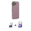 MARSİLYAN™- iPhone 16 Pro Max Kılıf Yankı Serisi - Siyah Bilvis 5in1 5D Magic Hayalet Cam Ekran Koruyucu + Bilvis Titan Kamera Lens - TMGI